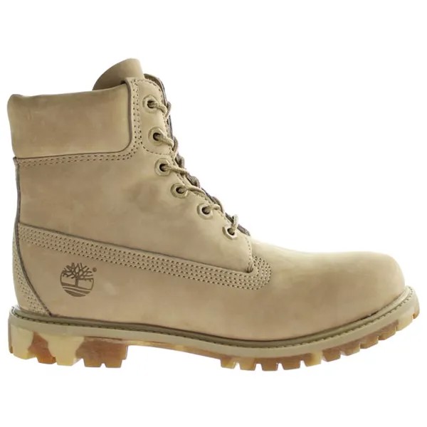 Бежевые женские ботинки премиум-класса размером 6 дюймов Timberland, серый