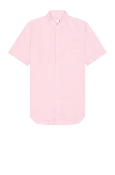 Рубашка Ts(S) Pastel Color Cotton Oxford Cloth B.D. Short Sleeve, розовый