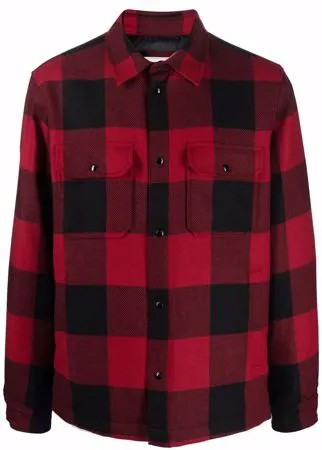 Woolrich пуховик в клетку