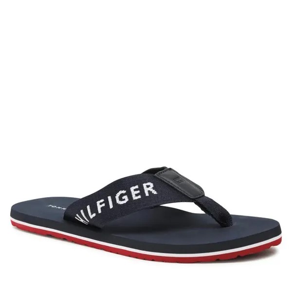 Шлепанцы Tommy Hilfiger PrintBeach Sandal, темно-синий