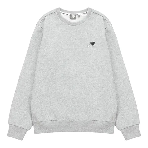Толстовка New Balance Athleisure Casual Sports Round Neck Pullover Long Sleeves Light Grey, серый