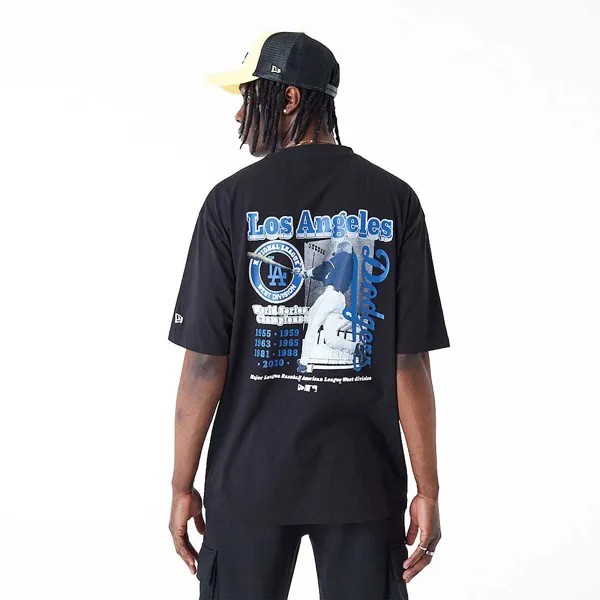 Футболка MLB LOS ANGELES DODGERS PLAYER GRAPHIC OVERSIZED T-SHIRT New Era, цвет Schwarz