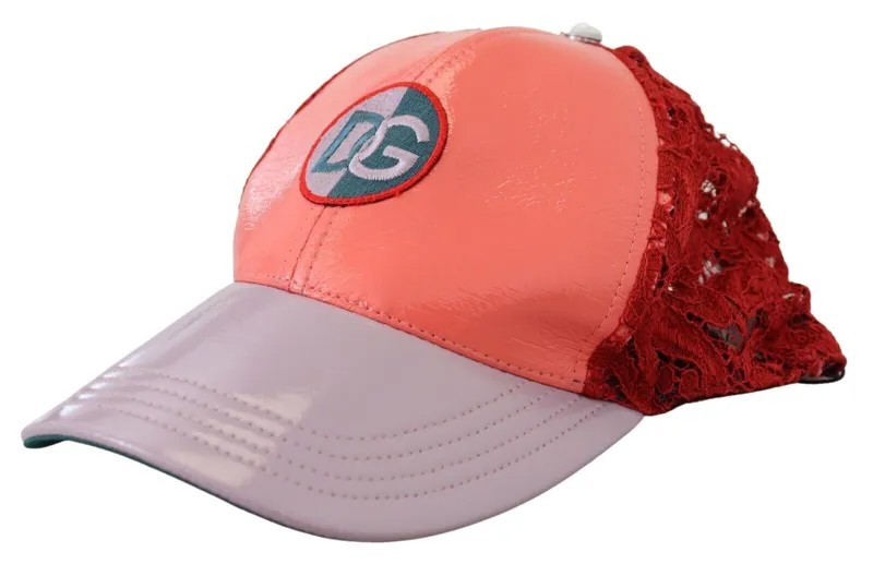 DOLCE - GABBANA Шапка с разноцветным логотипом и цветочным кружевом Бейсболка Capello s.57 / S 600usd