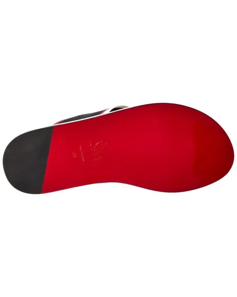 Горячие шлепанцы Christian Louboutin, черный