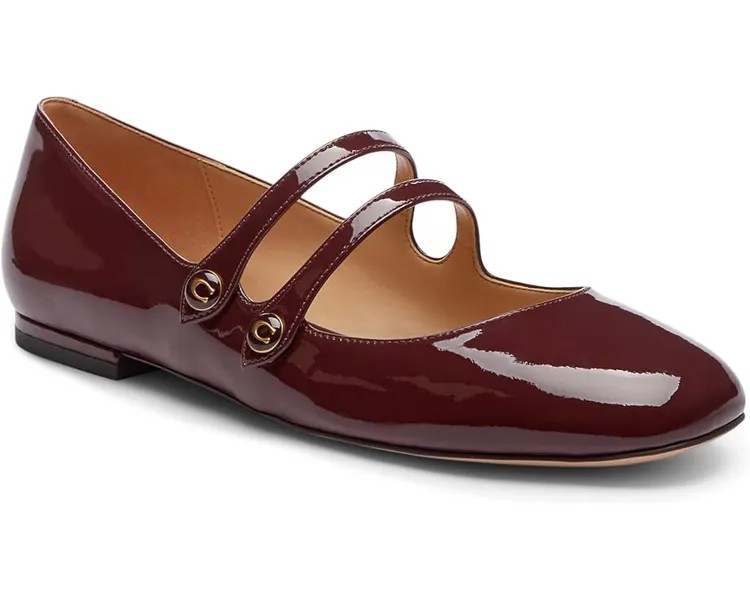 Туфли на плоской подошве COACH Winley Mary Jane, цвет Merlot