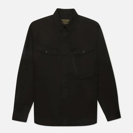 Мужская рубашка maharishi Miltype Custom Organic Cotton Twill, цвет чёрный, размер M