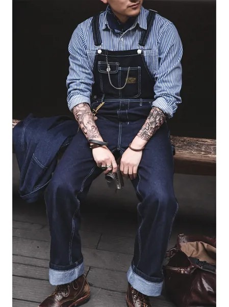 Джинсы firmранчо для мужчин и женщин, мужские джинсы в ретро-стиле 2021, оригинальные рабочие подтяжки Amekaji, американские винтажные джинсы для м...
