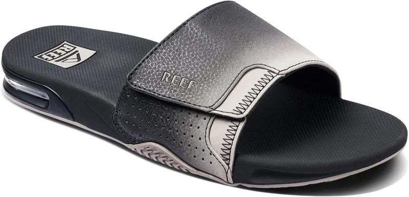 Сандалии на плоской подошве Fanning Slide Reef, цвет Black/Taupe Fade