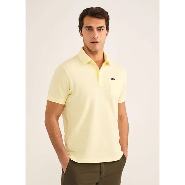 Поло Façonnable Basic Pocket, желтый