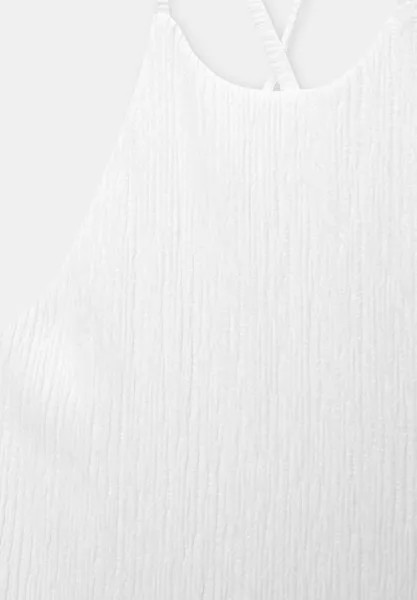 Летнее платье Creased PULL&BEAR, белое