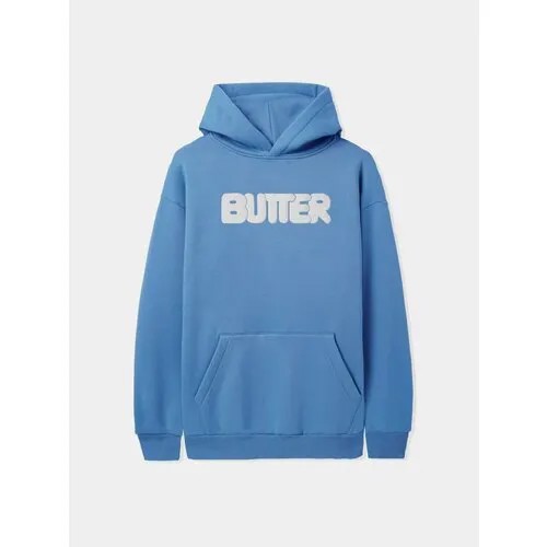 Худи Butter Goods ROUNDED LOGO PULLOVER, размер L, , голубой