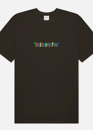 Мужская футболка thisisneverthat Dokkoi, цвет серый, размер L
