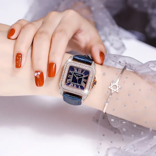 Роскошные Брендовые женские часы со стразами Стразы элегантные женские наручные часы новые золотые наручные часы для женщин relogio feminino 2021