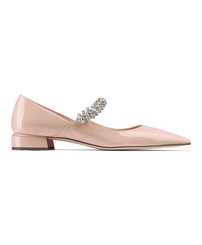 Туфли на каблуке с розовыми кристаллами Jimmy Choo, розовый