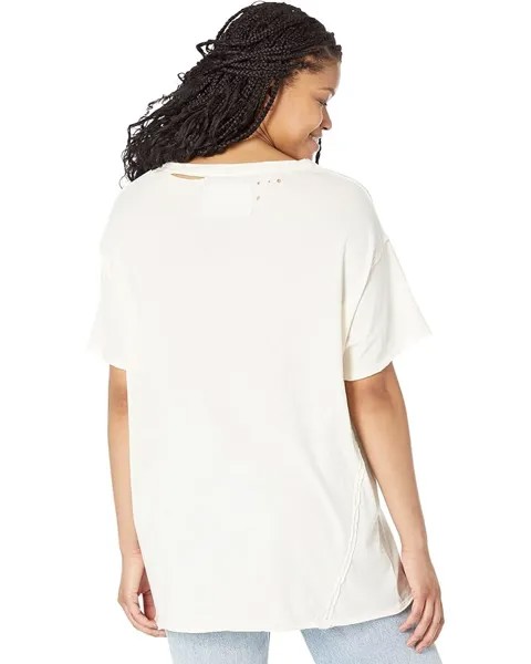 Футболка Free People Dani Tee, слоновая кость