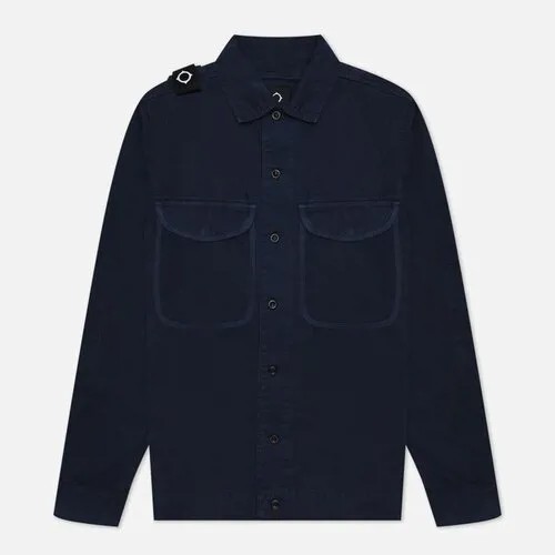 Мужская куртка ветровка MA.Strum Garment Dyed Two Pocket Overshirt синий, Размер M