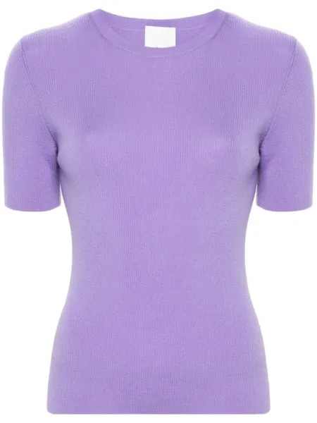 Allude шерстяная футболка, фиолетовый