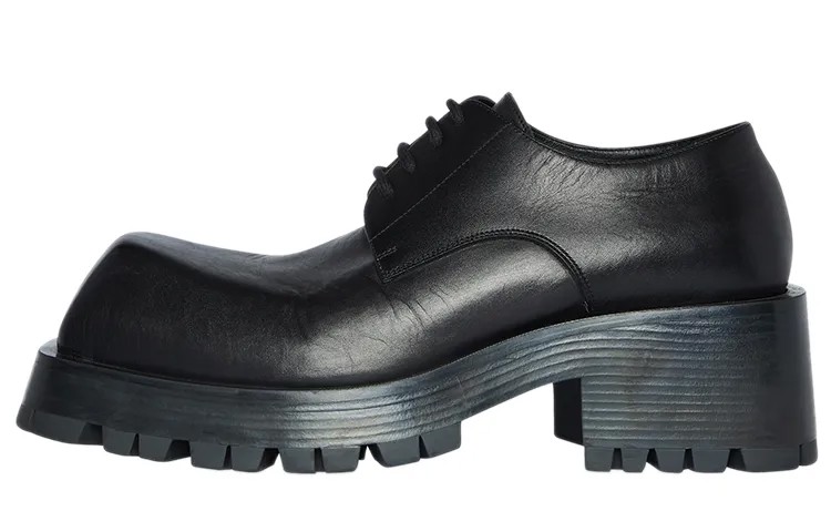 Кожаные туфли Balenciaga Trooper, черные