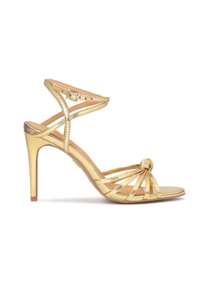 Босоножки на каблуке Diamante-Elegant Sandals With Straps Kazar, золото