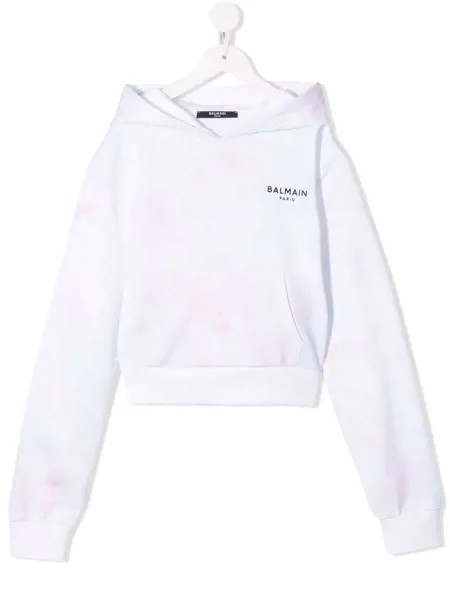 Balmain Kids худи с принтом тай-дай
