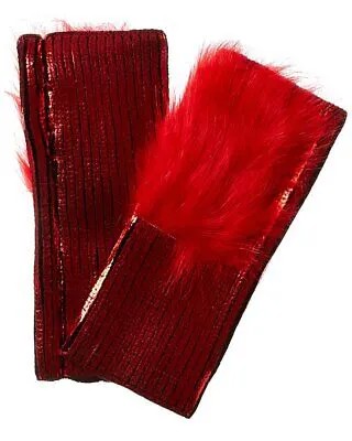 Перчатки металлические Adrienne Landau женские красные