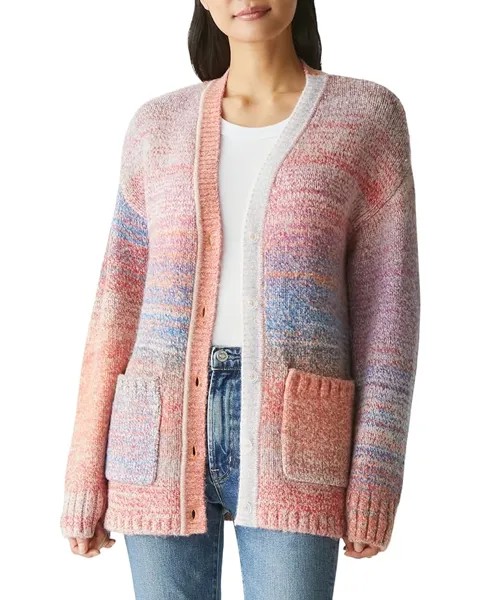 Свитер Michael Stars Merle Cardigan W/Tie, цвет Berry Combo