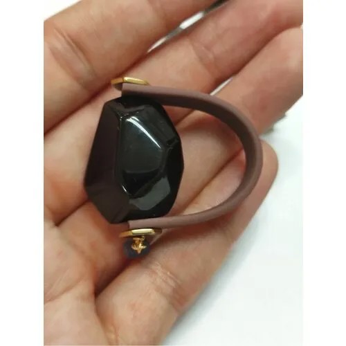 Кольцо myartofstones, раухтопаз, размер 17, коричневый