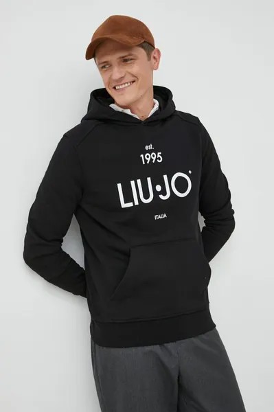 Толстовка из хлопка Liu Jo, черный