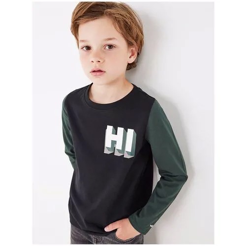 Лонгслив для мальчиков MEXX; цвет Black р. 98-104