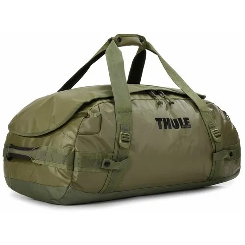 Сумка спортивная THULE, 70 л, плечевой ремень, зеленый