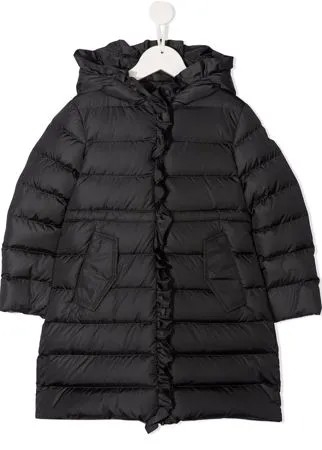 Moncler Enfant пуховик с оборками