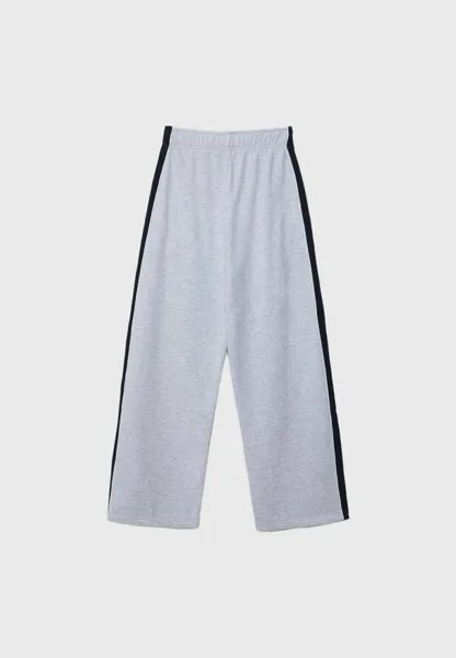 Спортивные штаны PLUSH WITH SIDE STRIPE Stradivarius, серый