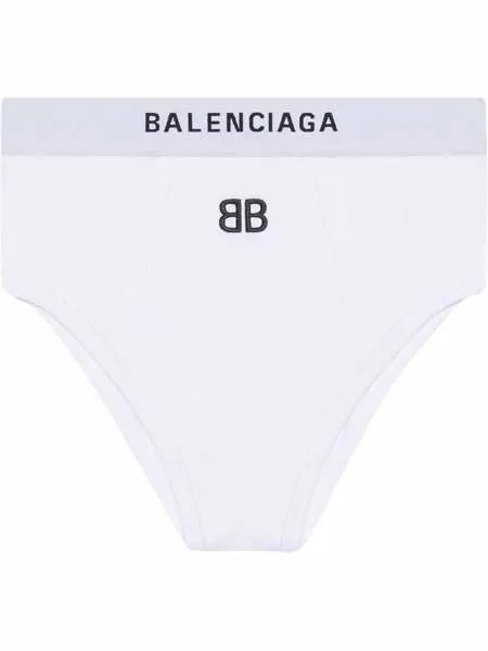 Balenciaga трусы-брифы с вышитым логотипом