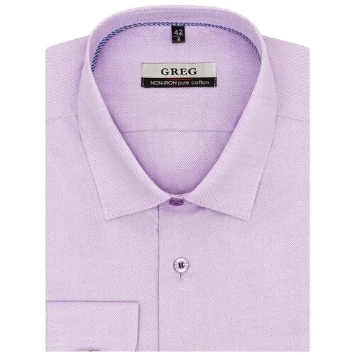 Рубашка GREG, размер 174-184/43, сиреневый