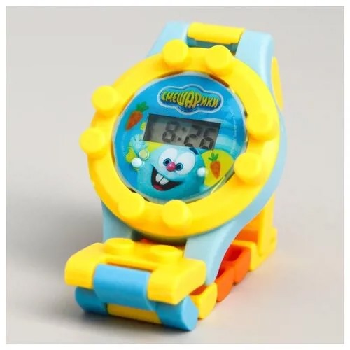 Наручные часы RusExpress, корпус пластик, ремешок пластик, голубой, желтый
