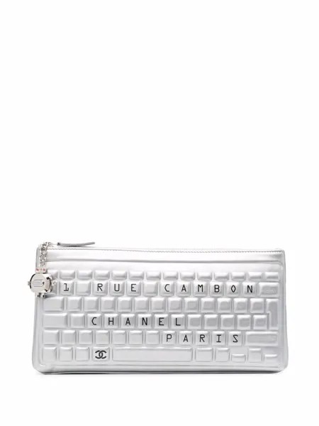 Chanel Pre-Owned клатч Rue Cambon Keyboard 2016-2017-го года