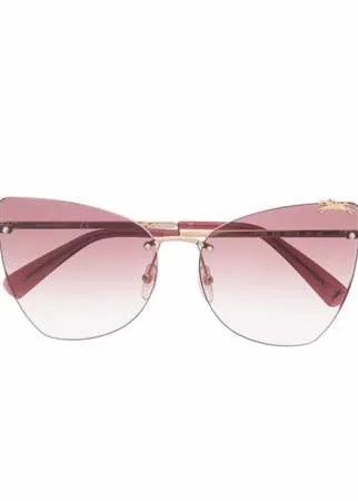 Longchamp солнцезащитные очки в массивной оправе