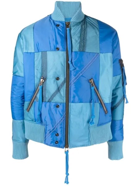 Greg Lauren бомбер Modern Flight, синий