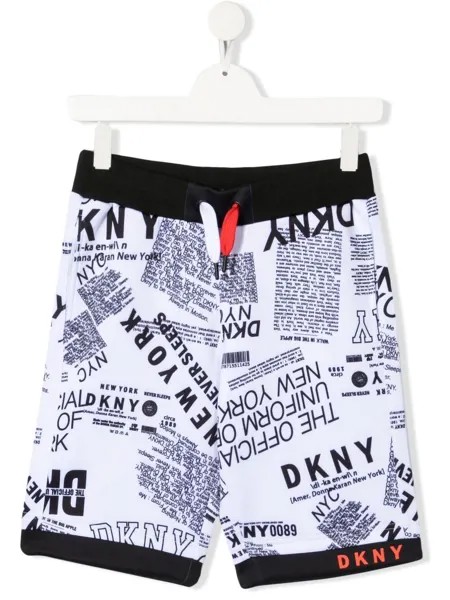 Dkny Kids спортивные брюки с логотипом