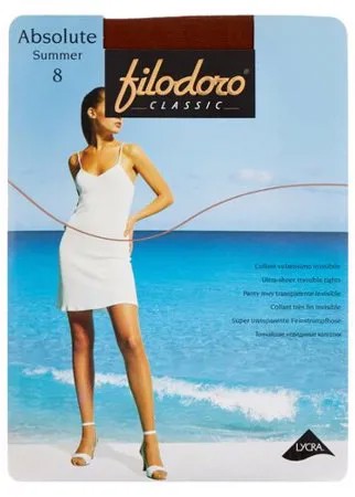 Колготки Filodoro Classic Absolute Summer 8 den, размер 4-L, Brazil (коричневый)