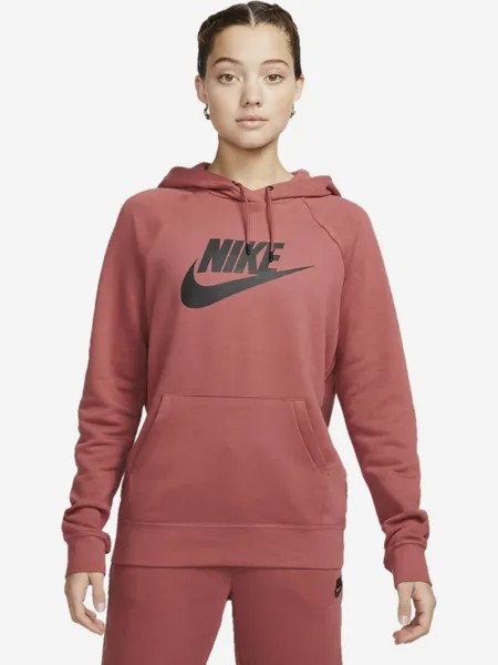 Толстовка женская Nike W NSW ESSNTL HOODIE PO HBR, Розовый