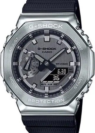Японские наручные  мужские часы Casio GM-2100-1AER. Коллекция G-Shock