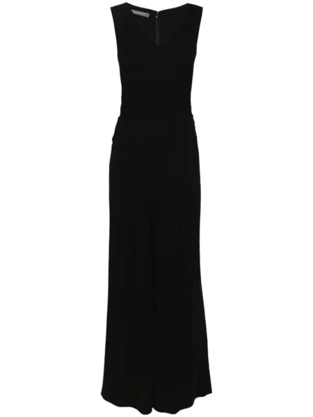 Alberta Ferretti комбинезон со складками, черный