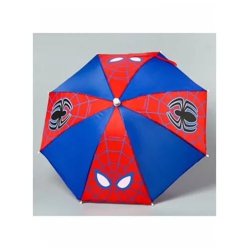 Зонт-трость Marvel, механика, красный, синий