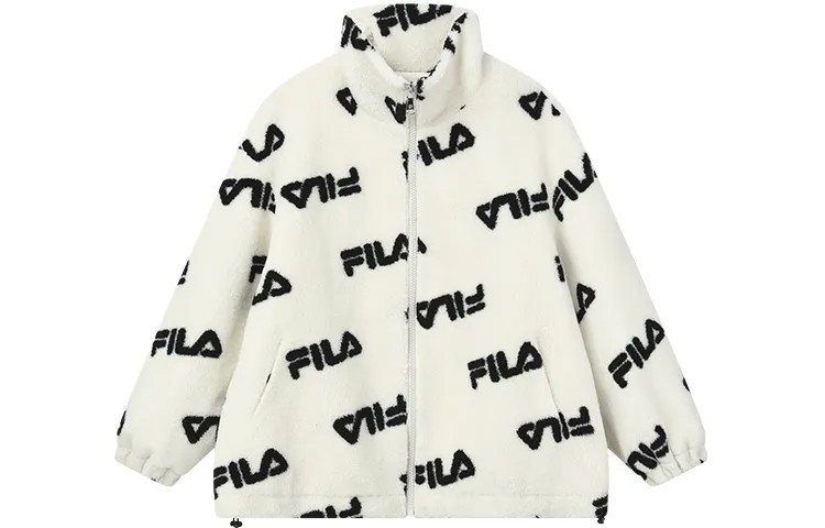 Бархатная куртка женская, цвет Off-white Fila
