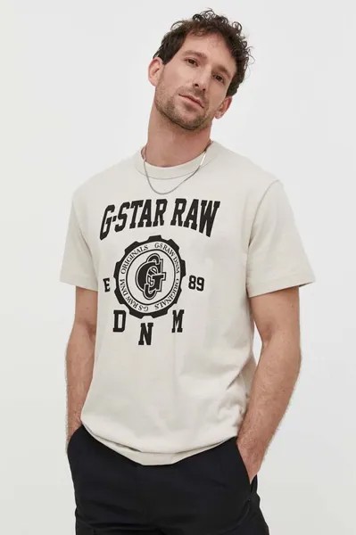 Футболка G-Star Raw, бежевый