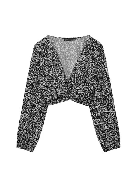 Блуза Pull&Bear, черный