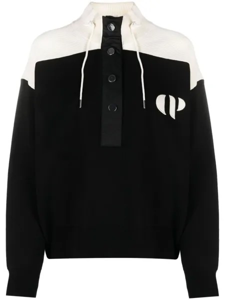 Claudie Pierlot джемпер с кулиской, черный