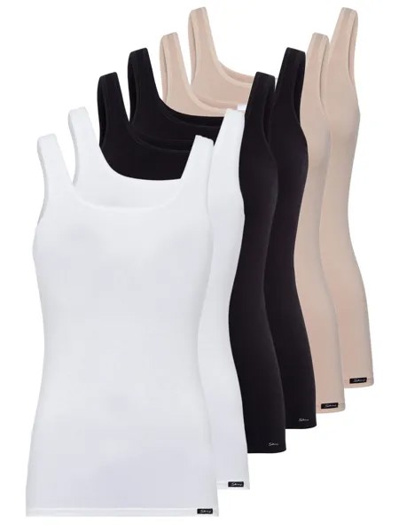 Майка Skiny 6er Pack Tank Top, цвет trio selection