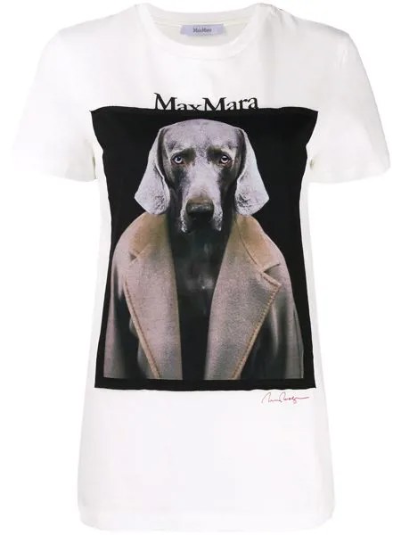 Max Mara футболка с принтом
